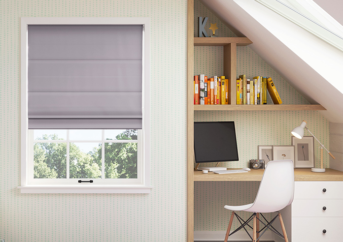 Menton, Pearl Violet - Roman Blind - Image 3